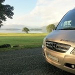 Luxury Touring Bus near the Killarney Lakes Ireland