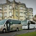 Touring Bus and Coach Ireland out side Irish Castle