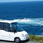 Bus Touring near the Cliffs of Moher Ireland